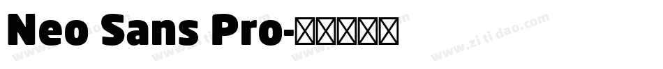 Neo Sans Pro字体转换